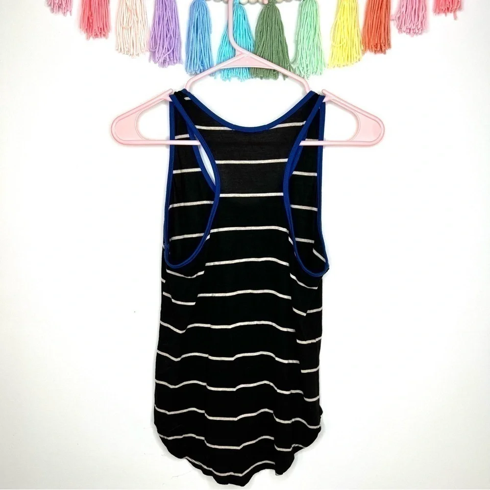 Blu Planet Soft Stripe Razorback Lightweight Tank Top Size Extra Small - Picture 5 of 9